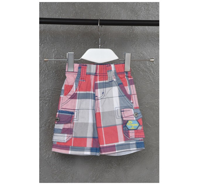 Шорты детские для мальчика в клетку 161050L