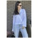 Блуза жіноча білого кольору 161304L
