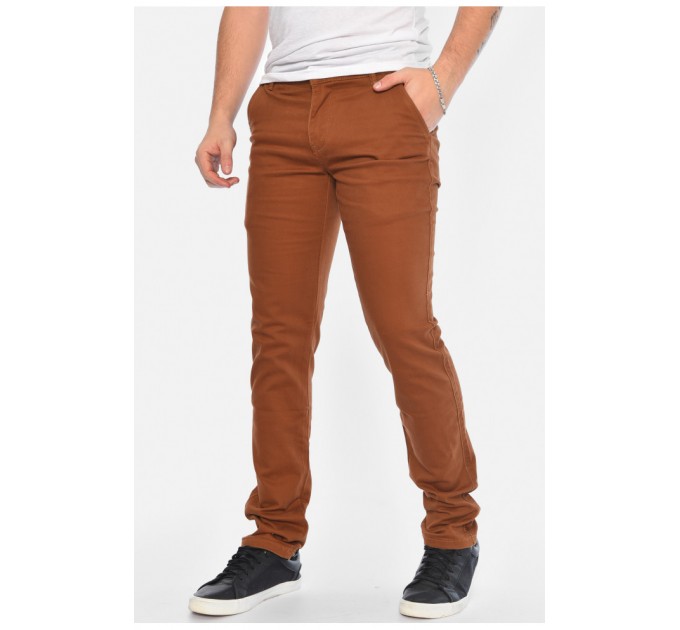 Штани чоловічі коричневого кольору 163954L