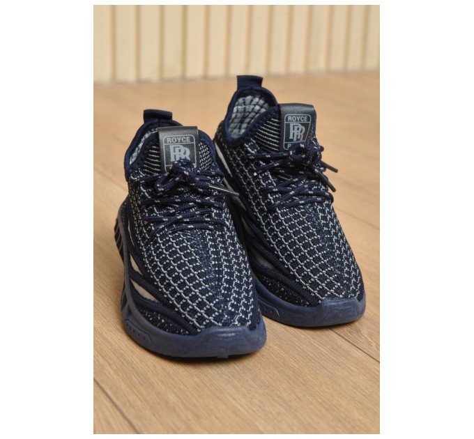 Кросівки дитячі для хлопчика темно-синього кольору 164814L