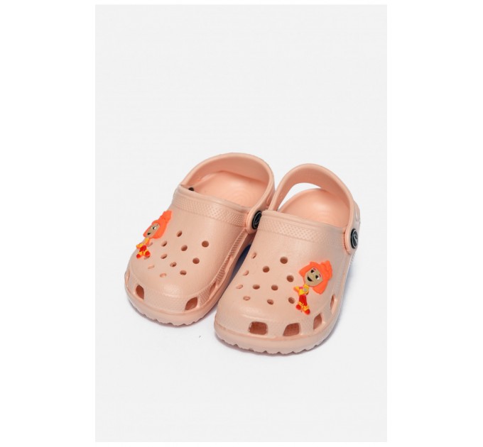 Крокси дитячі для дівчинки персикового кольору 166716L