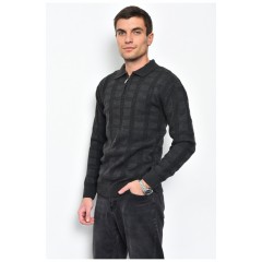 Светр чоловічий темно-сірого кольору акриловий 169910L