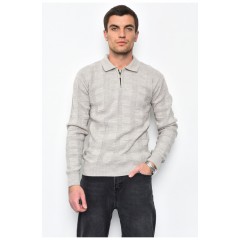 Свитер мужской бежевого цвета акриловый 169913L