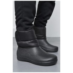 Дутики чоловічі піна на хутрі чорного кольору 170270L