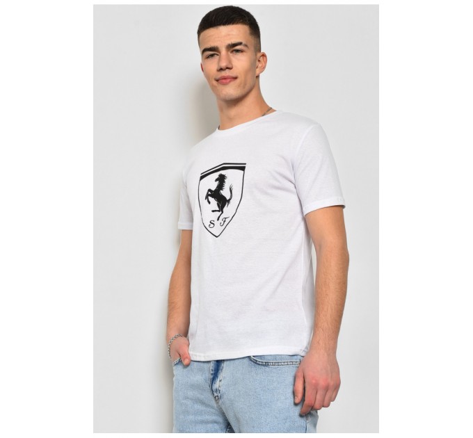 Мужская футболка белого цвета 170601L