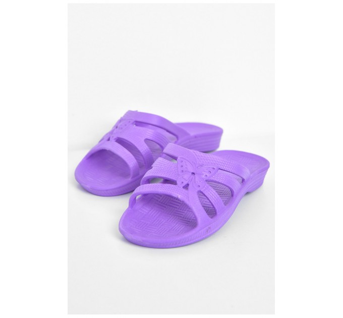 Шльопки дитячі для дівчинки піна фіолетового кольору 171048L