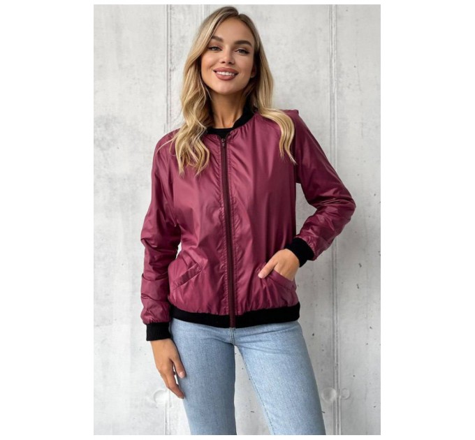 Куртка жіноча бордового кольору 172477L