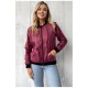 Куртка жіноча бордового кольору 172477L