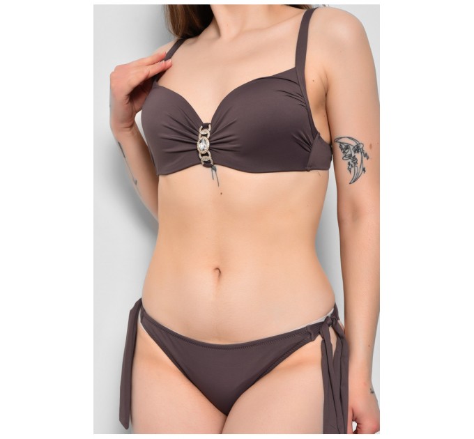 Женский купальник коричневого цвета чашка С 173236L