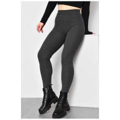 Лосини жіночі трикотажні темно-сірого кольору 173430L Лосини жіночі трикотажні темно-сірого кольору 173430L