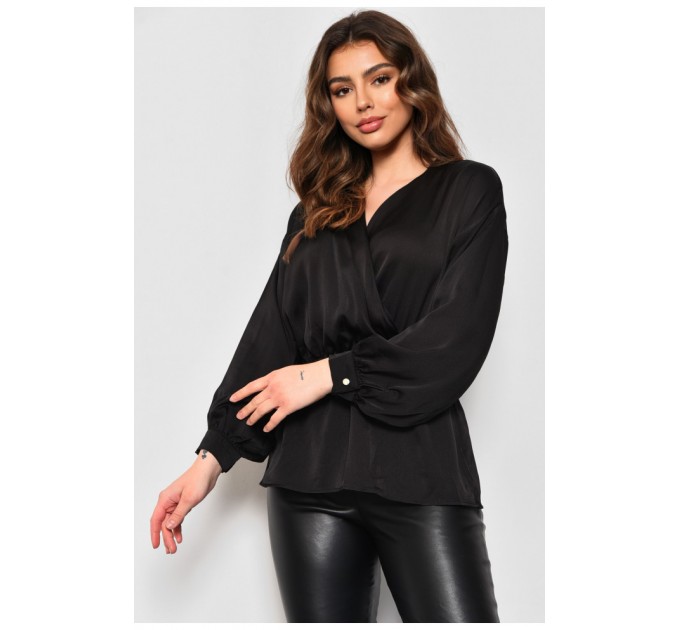 Блуза жіноча чорного кольору 173791L