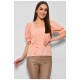Блуза жіноча з коротким рукавом рожевого кольору 173816L