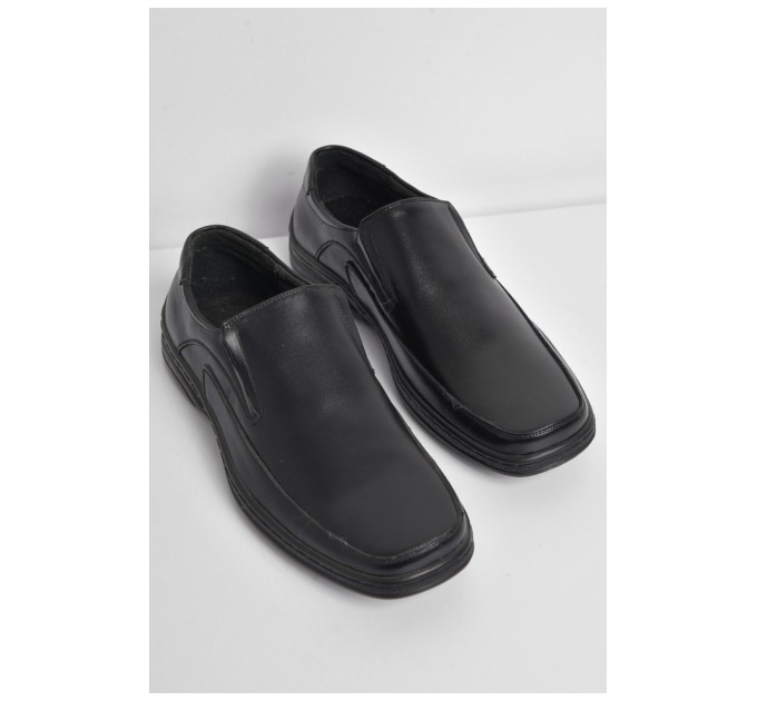 Туфлі підліток для хлопчика чорного кольору 173818L