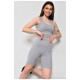 Спортивний костюм жіночий літній сірого кольору 174019L