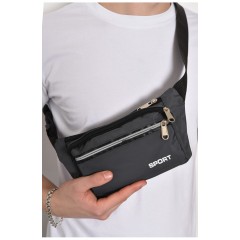 Бананка мужская темно-серого цвета 174303L