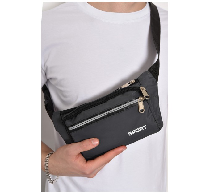 Бананка мужская темно-серого цвета 174303L