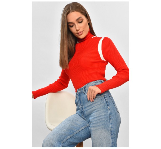 Гольф женский красного цвета 175198L