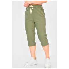 Бриджі жіночі кольору хакі 175470L