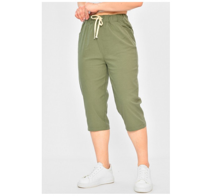 Бриджи женские цвета хаки 175470L