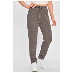 Джинси жіночі напівбатальні прямі кольору мокко 175729L