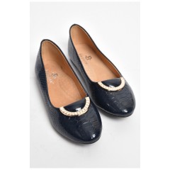 Балетки дитячі для дівчинки темно-синього кольору 175947L