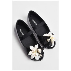 Балетки дитячі для дівчинки чорного кольору 176954L