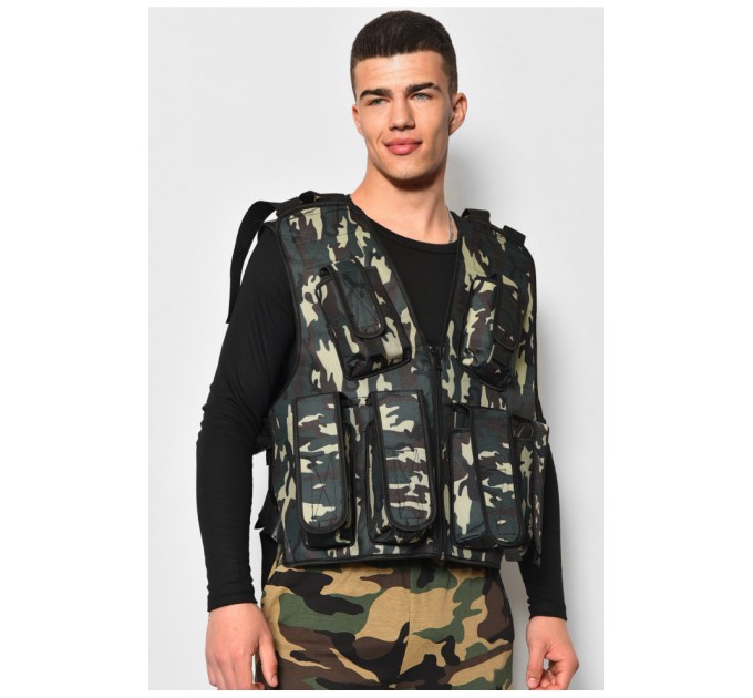 Розвантажувальний жилет камуфляжного кольору 177291L