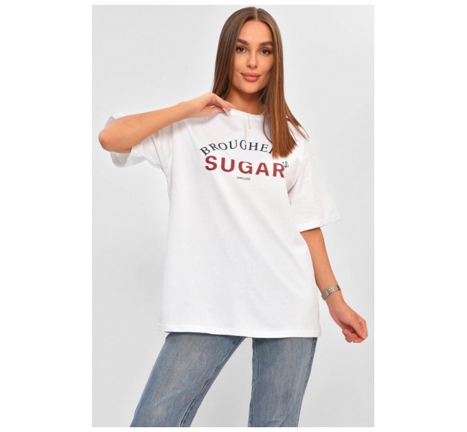 Футболка жіноча білого кольору 178256L