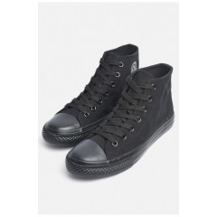 Кеди підліткові текстильні чорного кольору 178884L