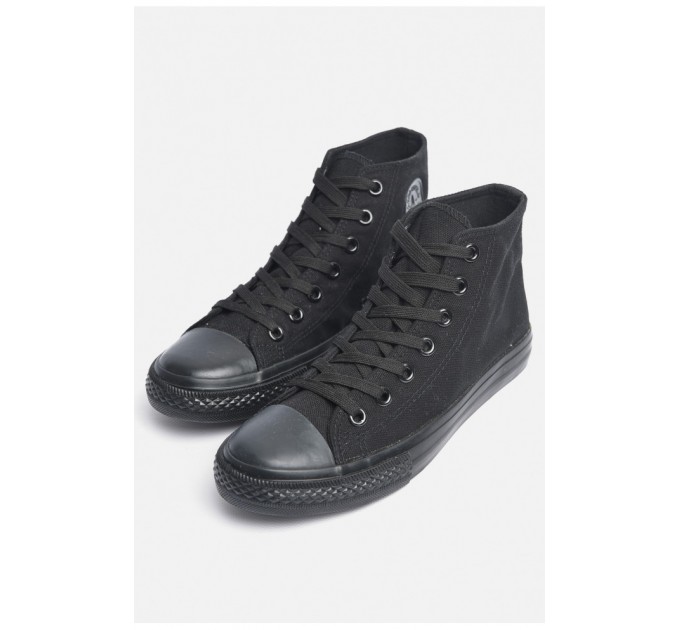 Кеди підліткові текстильні чорного кольору 178884L