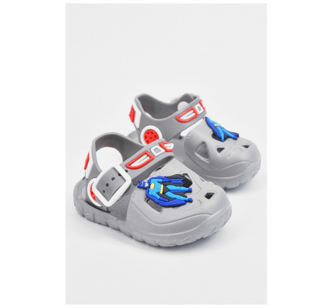 Сандалии детские пена для мальчика серого цвета 178992L