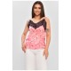Майка жіноча з мереживом рожевого кольору 179065L