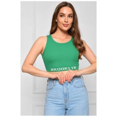 Топ женский зеленого цвета 179737L