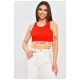 Топ-майка у рубчик жіноча червоного кольору 179830L
