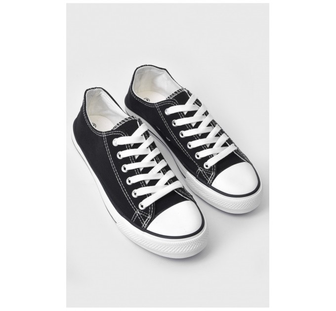 Кеди чоловічі чорного кольору текстиль 179938L