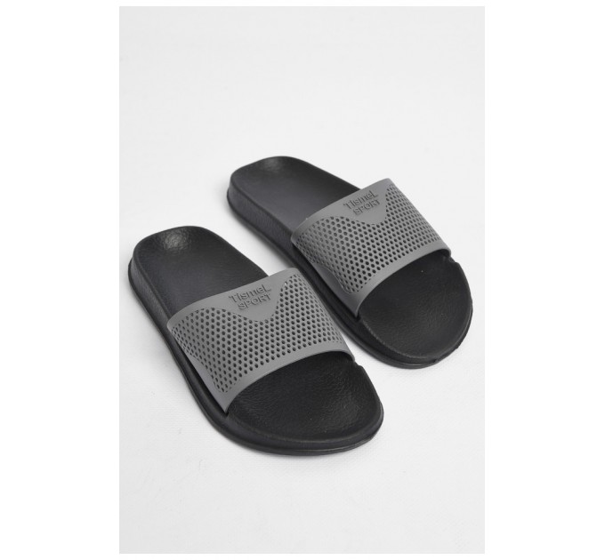 Шльопанці дитячі для хлопчика сірого кольору 179959L