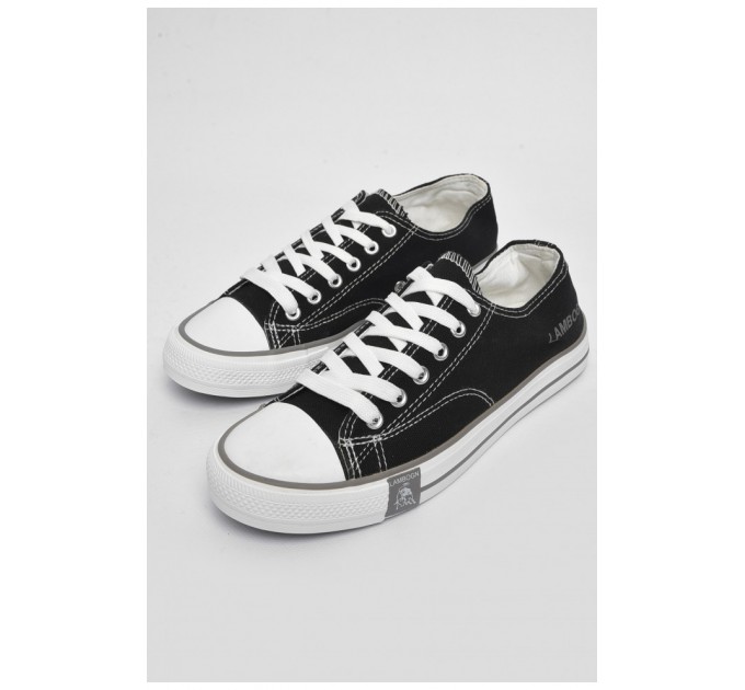 Кеды мужские черного цвета 180324L