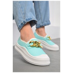 Сліпони жіночі бірюзового кольору 180429L