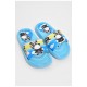 Шльопанці дитячі резинові блакитного кольору з малюнком 180511L