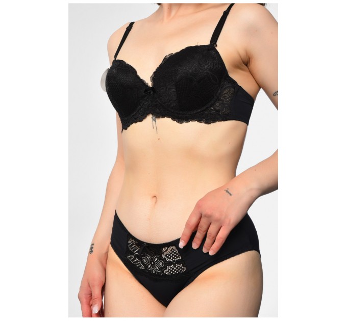 Комплект жіночий чорного кольору чашка В 181052L