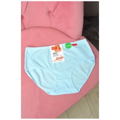 Труси жіночі напівбатальні блакитного кольору 181075L