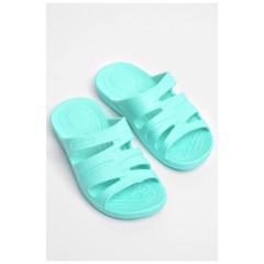 Детские шлепки для девочки пена бирюзового цвета 181210L