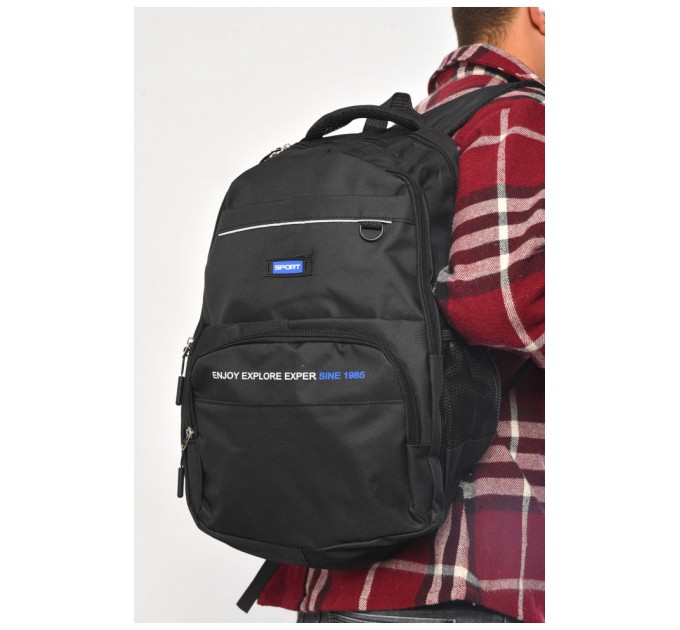 Рюкзак чоловічий спортивний чорного кольору 182222L