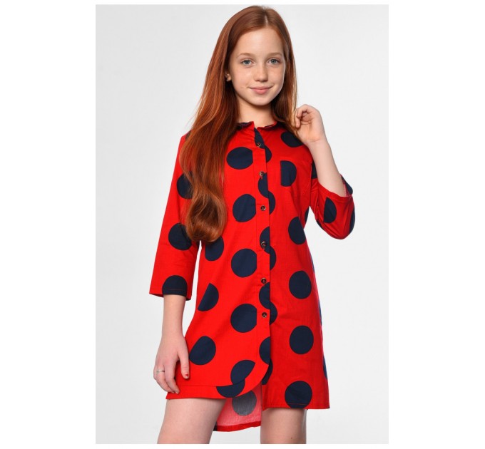 Платье детское для девочки красного цвета 182530L