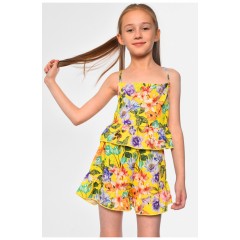 Костюм детский для девочки желтого цвета 182672L