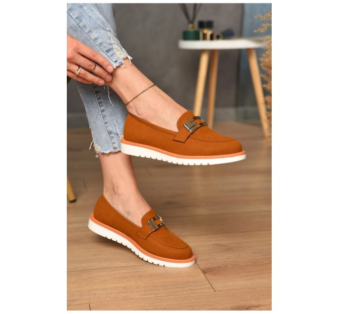 Лофери жіночі коричневого кольору 183332L