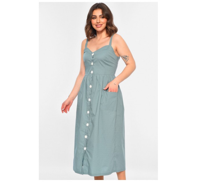 Сарафан жіночий зеленого кольору 183852L