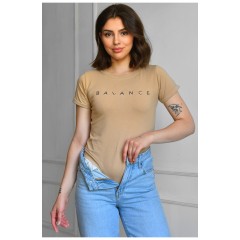 Боди женское бежевого цвета 183884L