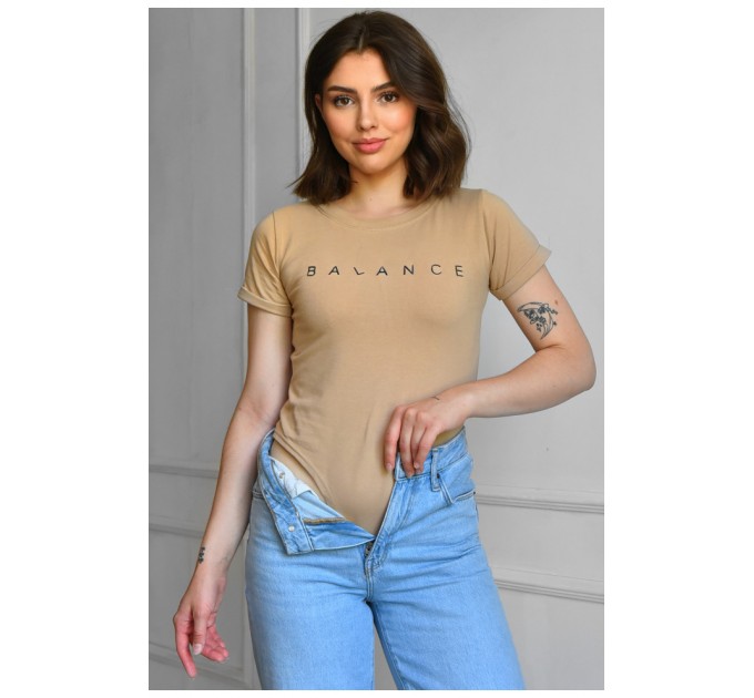 Боди женское бежевого цвета 183884L