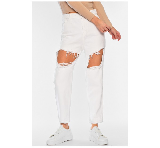 Джинси жіночі білого кольору 184144L
